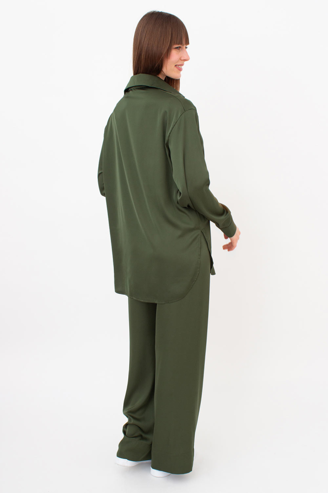 2-teiliges Set aus Seide HELENA 5901/050 (forest green)