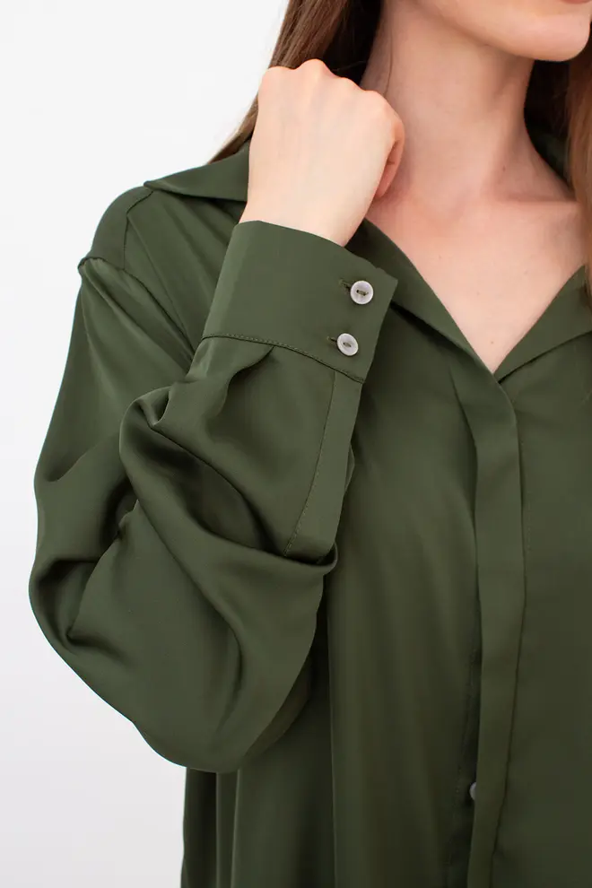 2-teiliges Set aus Seide HELENA 5901/050 (forest green)