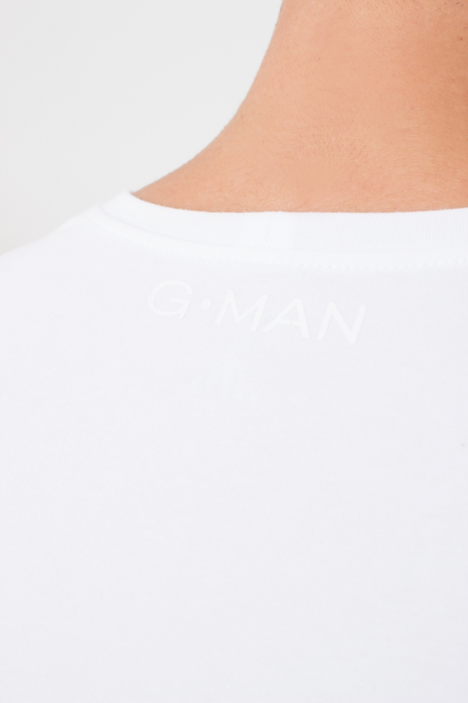 Cotton T-shirt G-MAN 4601/010 (white)