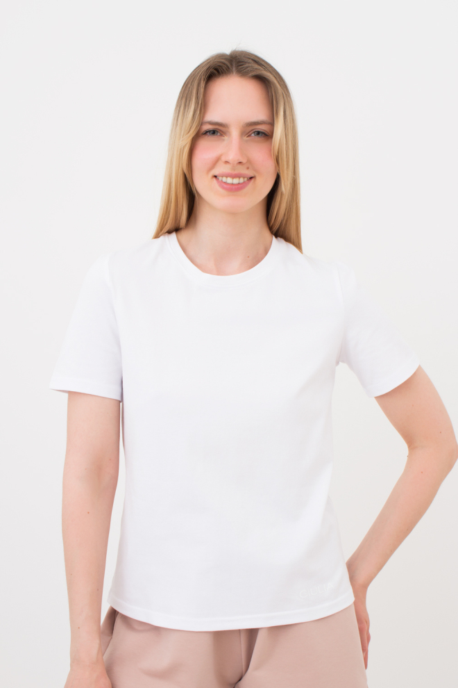 Women’s Cotton T-Shirt GIULIA CLASSIC 4802/010 (white)