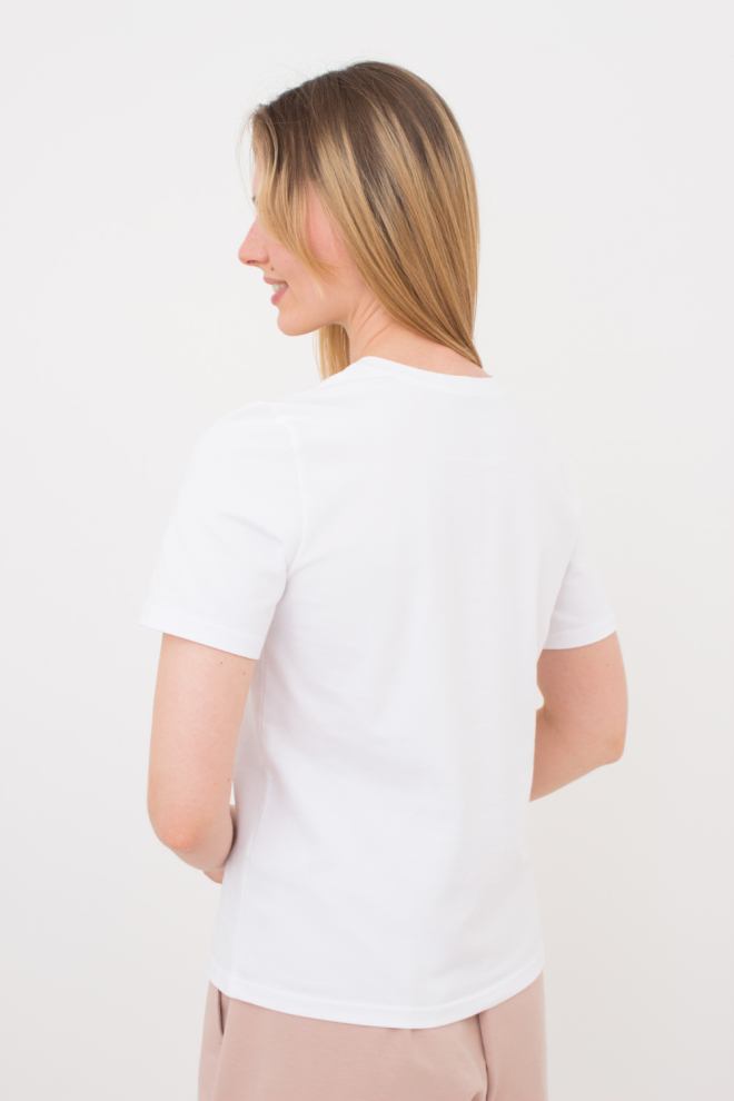 Damen-T-Shirt aus Baumwolle GIULIA CLASSIC 4802/010 (white)
