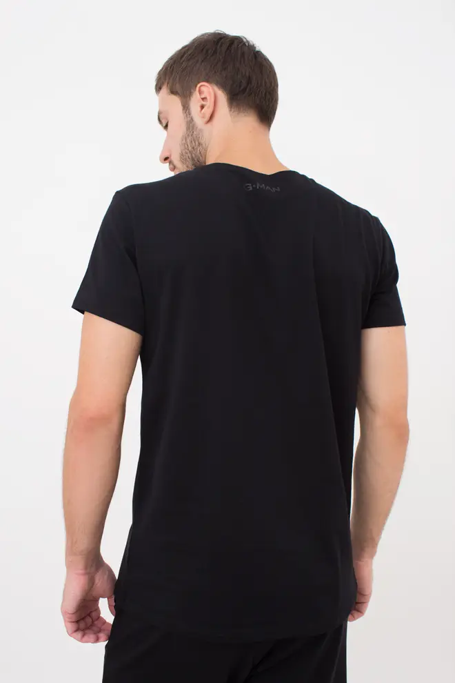 Baumwolle-T-Shirt G-MAN 4601/010 (black)