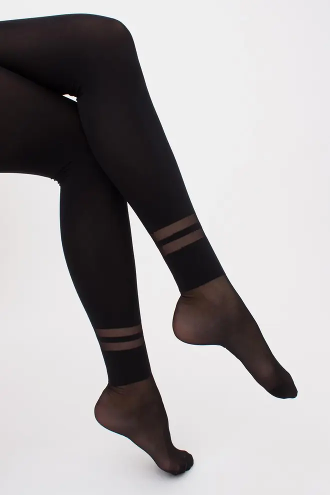 Strumpfhose mit geometrischem Muster Alike 40 (1) (nero)