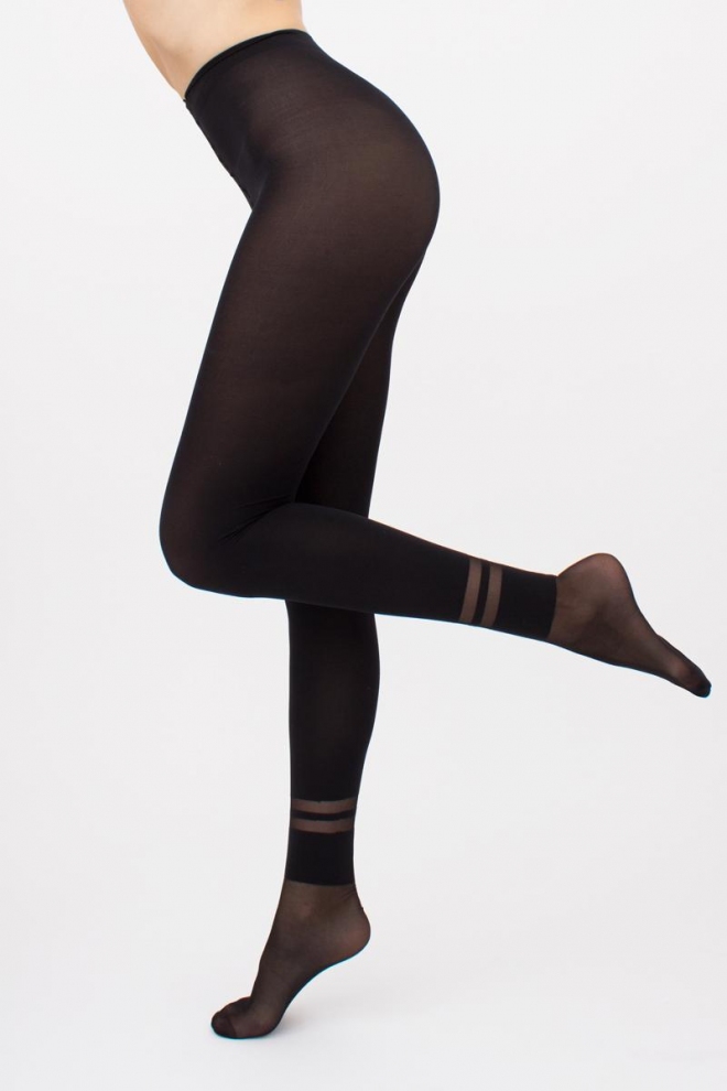 Strumpfhose mit geometrischem Muster Alike 40 (1) (nero)