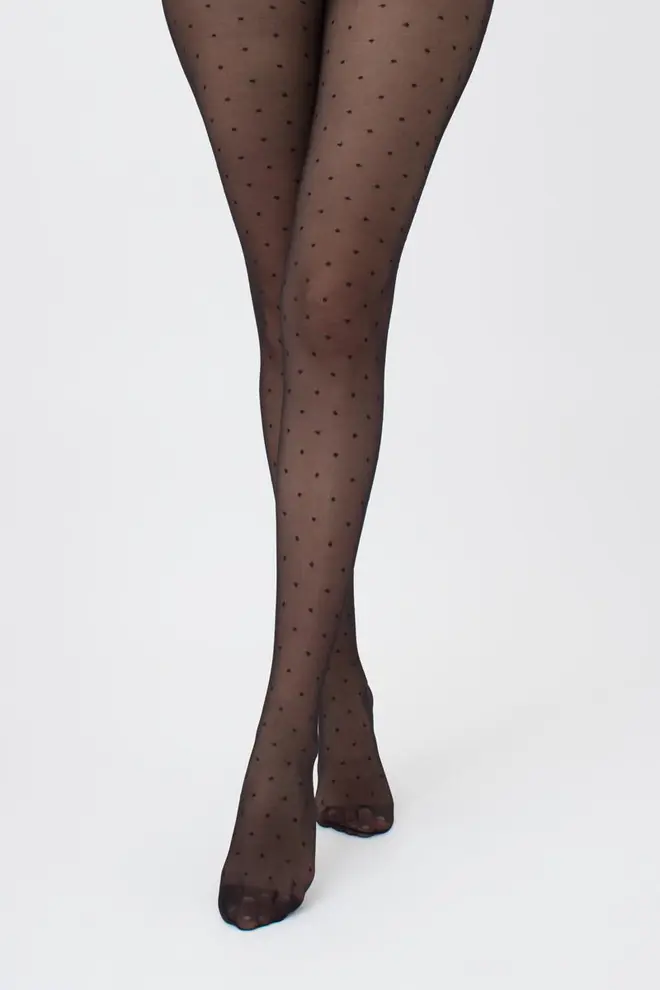 Strumpfhose mit kleinen Tupfen AMALIA 20 (1) (nero)