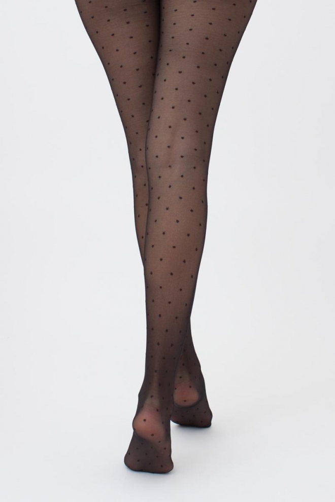 Strumpfhose mit kleinen Tupfen AMALIA 20 (1) (nero)