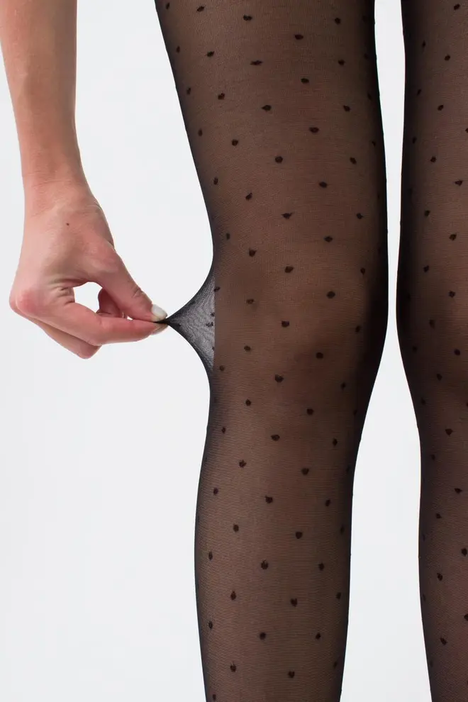 Strumpfhose mit kleinen Tupfen AMALIA 20 (1) (nero)