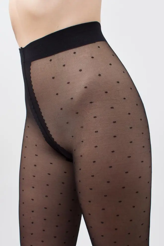 Strumpfhose mit kleinen Tupfen AMALIA 20 (1) (nero)