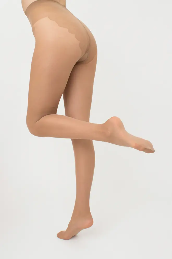 Tights with lace panties BIKINI 40 den (caramel)