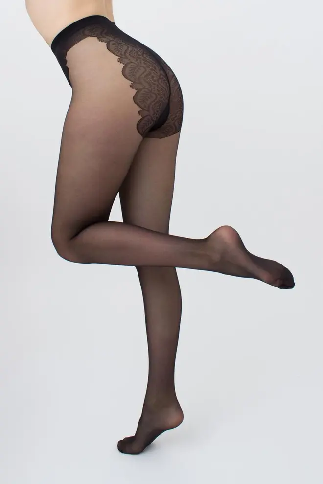 Strumpfhose с Spitzenslip BIKINI 20 den (nero)