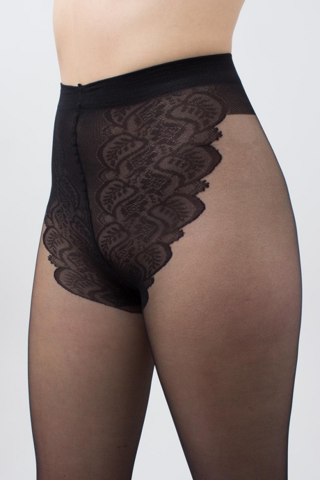 Strumpfhose с Spitzenslip BIKINI 20 den (nero)