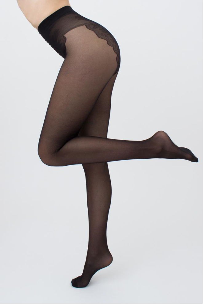 Tights with lace panties BIKINI 40 den (nero) Tights with lace panties BIKINI 40 den (nero)