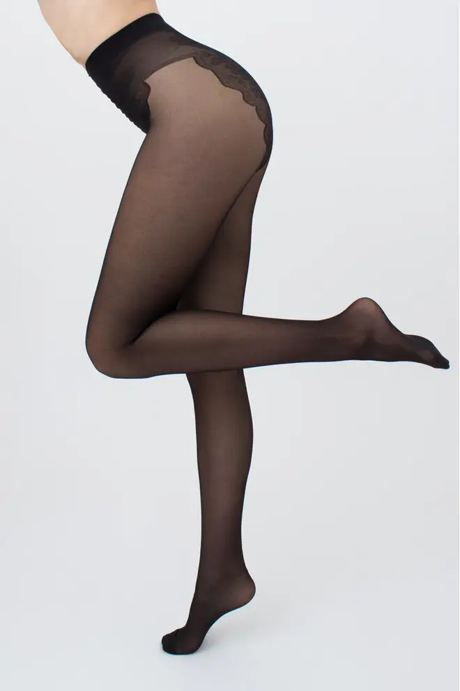 Strumpfhose с Spitzenslip BIKINI 40 den (nero)