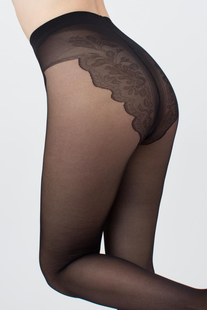 Tights with lace panties BIKINI 40 den (nero) Tights with lace panties BIKINI 40 den (nero)