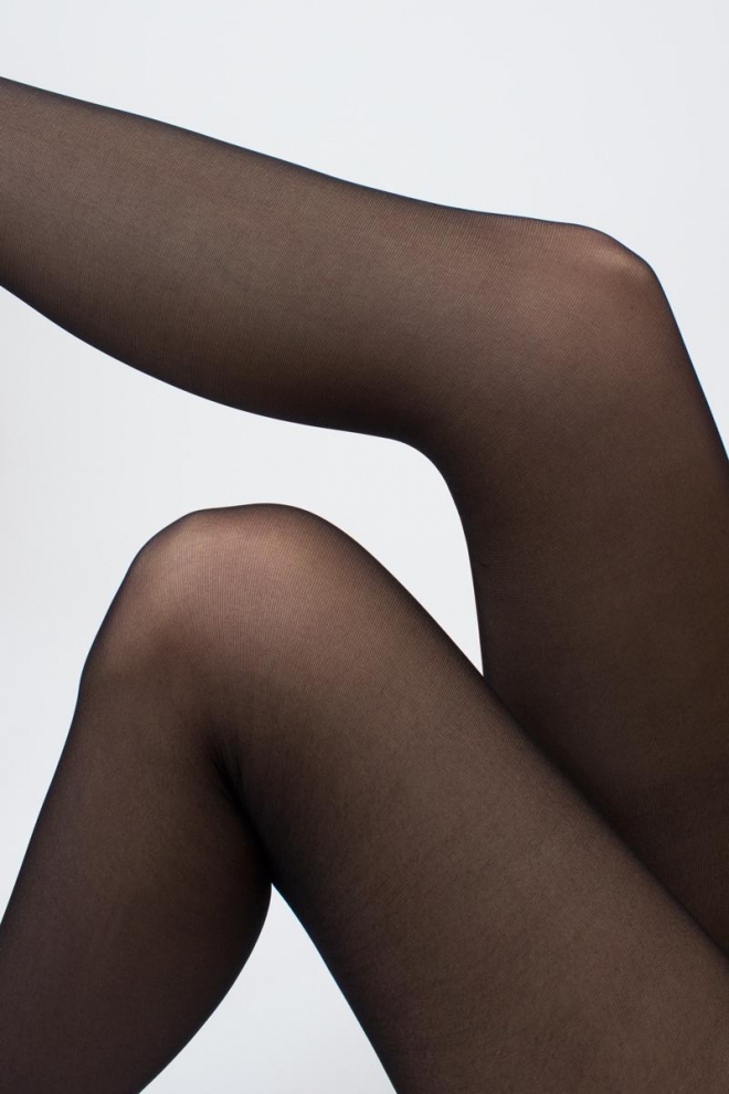 Tights with lace panties BIKINI 40 den (nero)