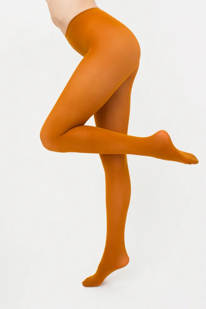 Warm microfiber tights BLUES 3D 70 den (spice)