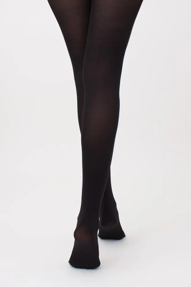 Warm microfiber tights BLUES 3D 100 den (nero)