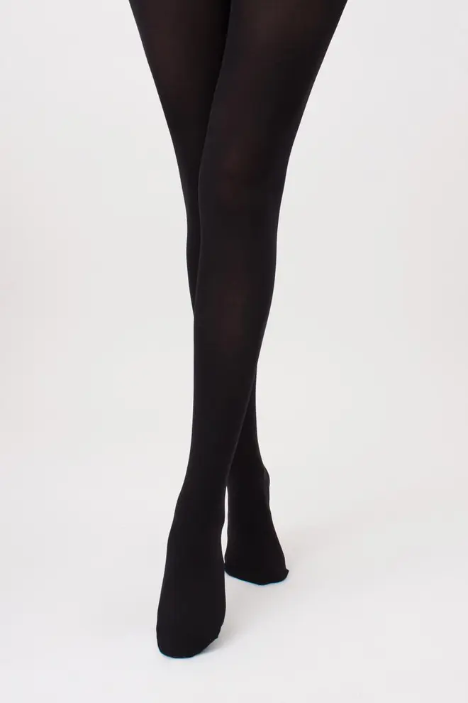 Warm microfiber tights BLUES 3D 100 den (nero)