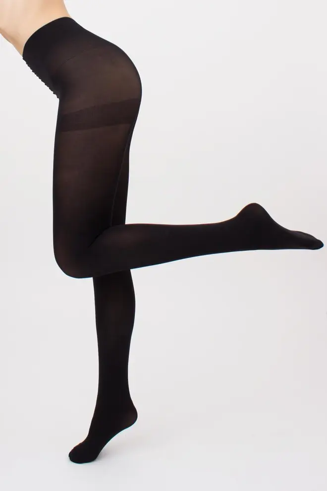 Warm microfiber tights BLUES 3D 100 den (nero)