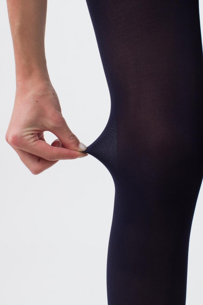 Warm microfiber tights BLUES 3D 70 den (deep navy)
