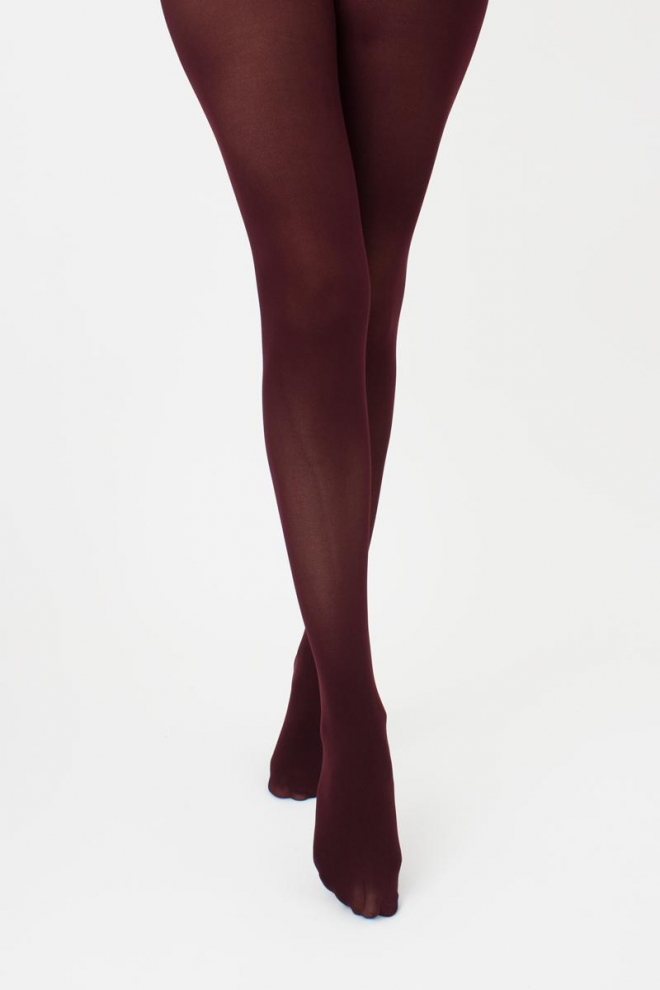 Warm microfiber tights BLUES 3D 70 den (marsala)