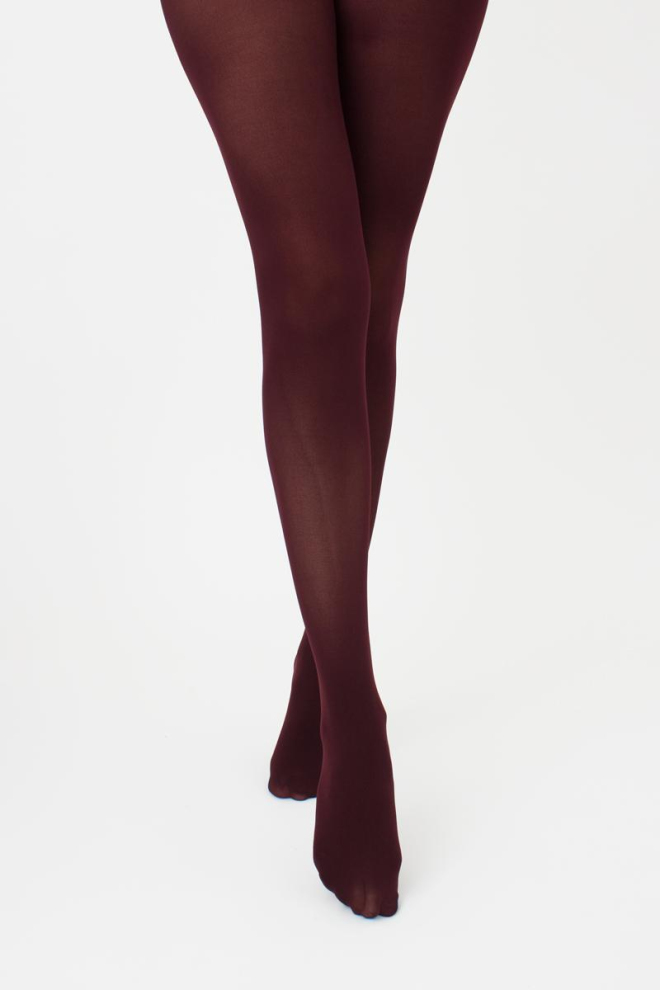 Warm microfiber tights BLUES 3D 70 den (marsala) Warm microfiber tights BLUES 3D 70 den (marsala)