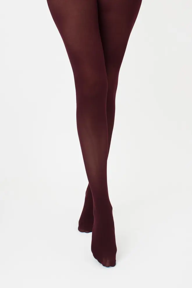 Warm microfiber tights BLUES 3D 70 den (marsala)