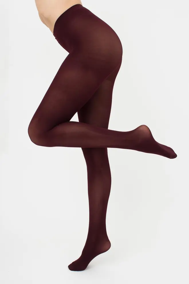 Warm microfiber tights BLUES 3D 70 den (marsala)