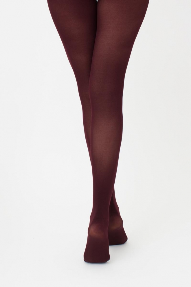 Warm microfiber tights BLUES 3D 70 den (marsala)