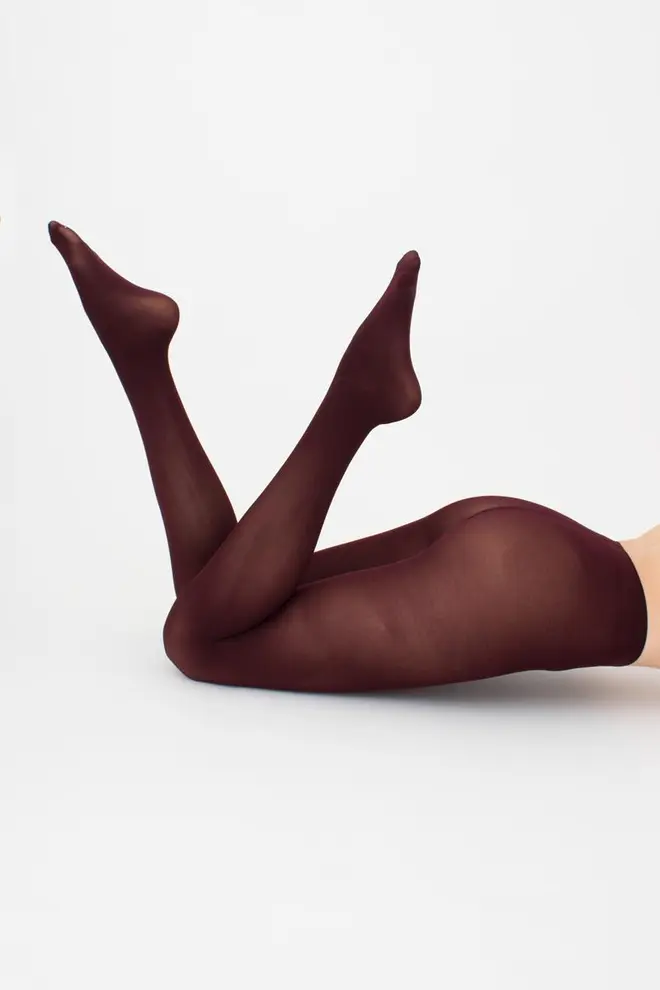 Warm microfiber tights BLUES 3D 70 den (marsala)