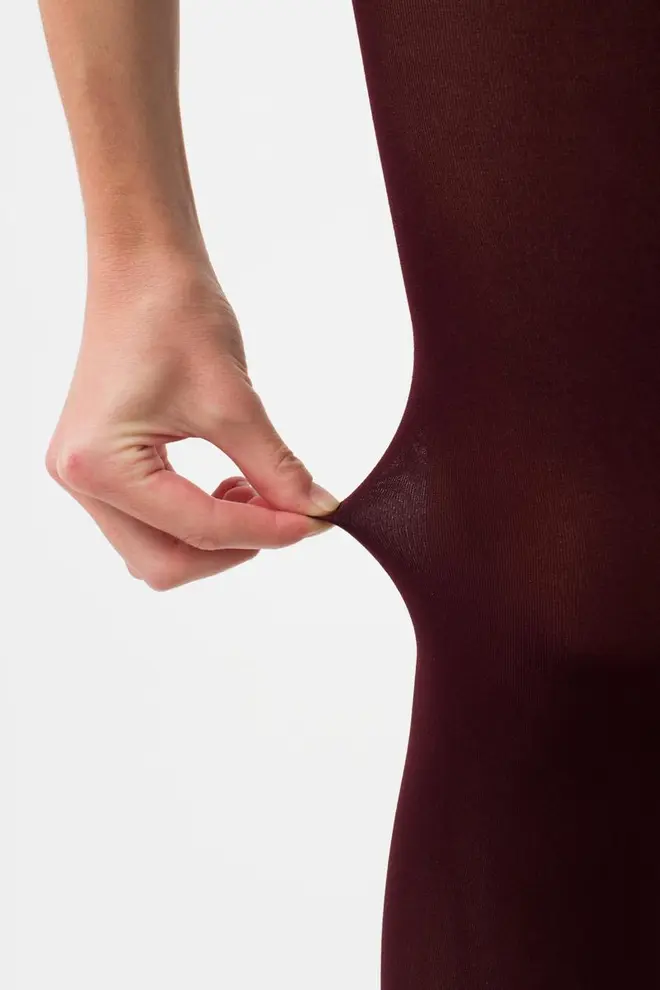 Warm microfiber tights BLUES 3D 70 den (marsala)