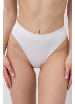 Nahtloser gerippter Brazilian Slip BRASILIAN BRIEFS RIB (white)