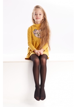 Kinderstrumpfhose aus Nylon BELLY 40 (nero)