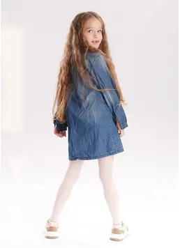 Children's nylon tights BELLY 40 (bianco) Children's nylon tights BELLY 40 (bianco)