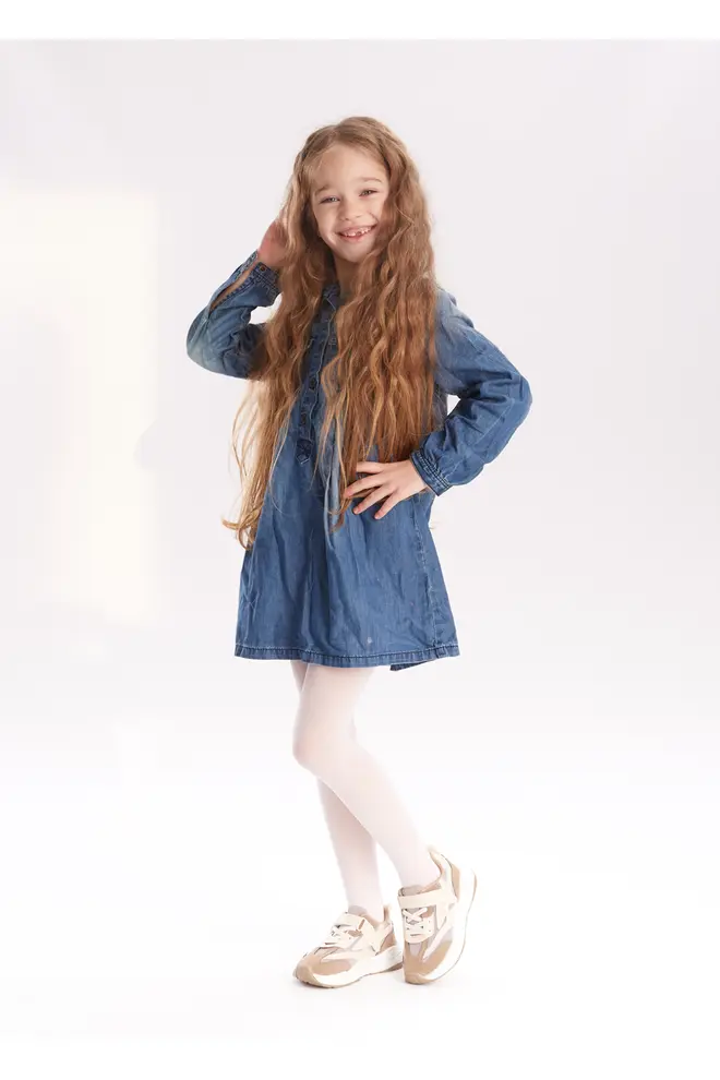 Kinderstrumpfhose aus Nylon BELLY 40 (bianco)