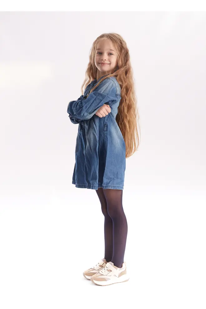 Kinderstrumpfhose aus Nylon BELLY 40 (deep navy)