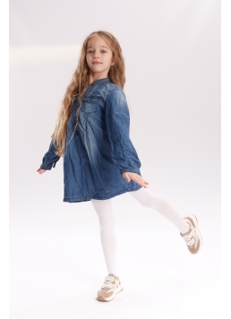 Mikrofaser-Kinderstrumpfhose BETTY 80 (bianco)