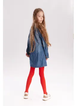 Mikrofaser-Kinderstrumpfhose BETTY 80 (scarlet)