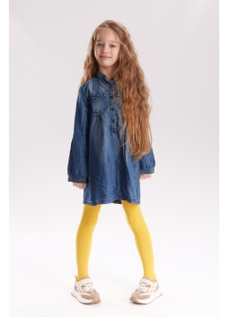 Mikrofaser-Kinderstrumpfhose BETTY 80 (yellow moon)