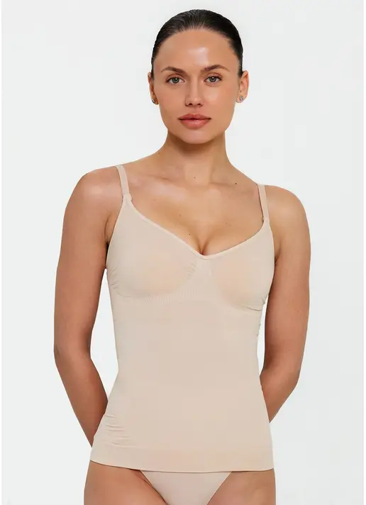 Nahtloses Unterhemd mit leichter Shaping-Wirkung – CAMI SHAPEWEAR (light nude) Nahtloses Unterhemd mit leichter Shaping-Wirkung – CAMI SHAPEWEAR (light nude)