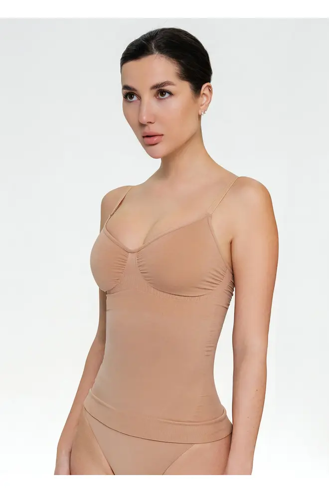 Nahtloses Unterhemd mit leichter Shaping-Wirkung – CAMI SHAPEWEAR (nude)