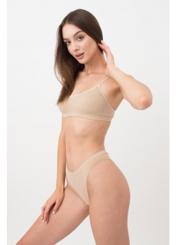 Nahtloses geripptes Top mit schmalen Trägern CAMI TOP RIB (naturale)