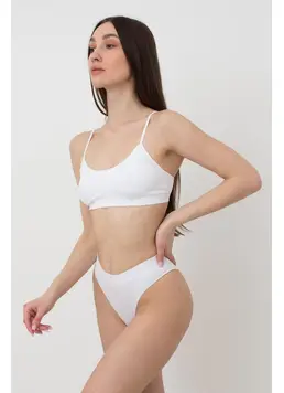 Nahtloses geripptes Top mit schmalen Trägern CAMI TOP RIB (white) Nahtloses geripptes Top mit schmalen Trägern CAMI TOP RIB (white)