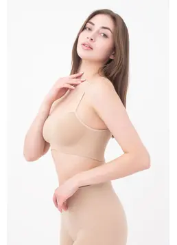 Geripptes Top mit Trägern CAMI TOP (naturale)