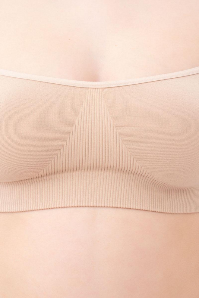 Geripptes Top mit Trägern CAMI TOP (naturale)