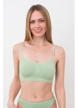 Geripptes Top mit Trägern CAMI TOP (kohlrabi)