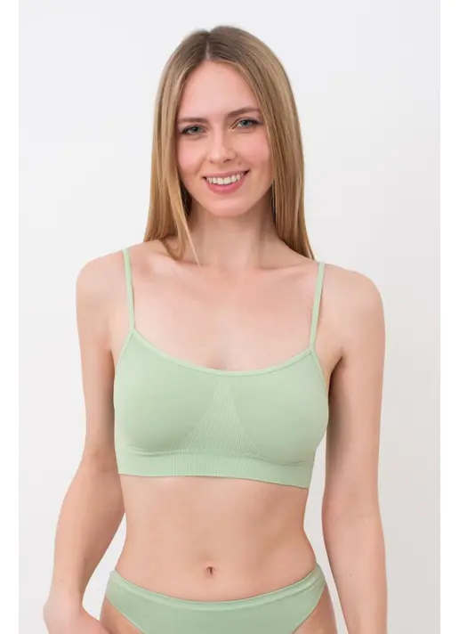 Nahtloses Trägertop CAMI TOP  (kohlrabi)