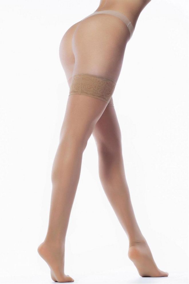 Strumpfe mit Ziernaht CHIC 20 calze den (daino)