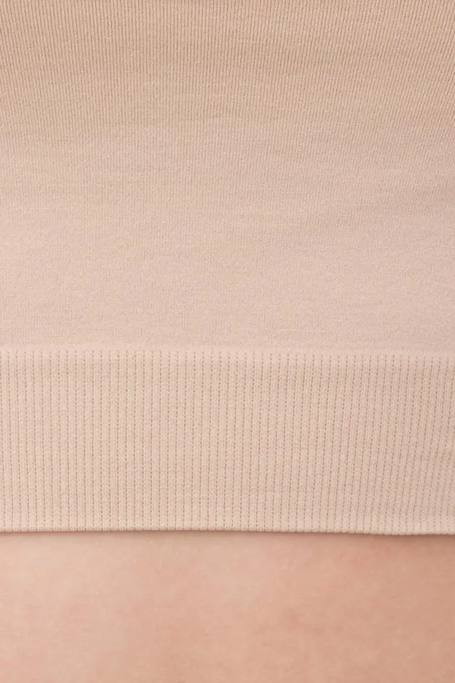 Seamless Top with Short Sleeves CROP T-SHIRT (naturale)