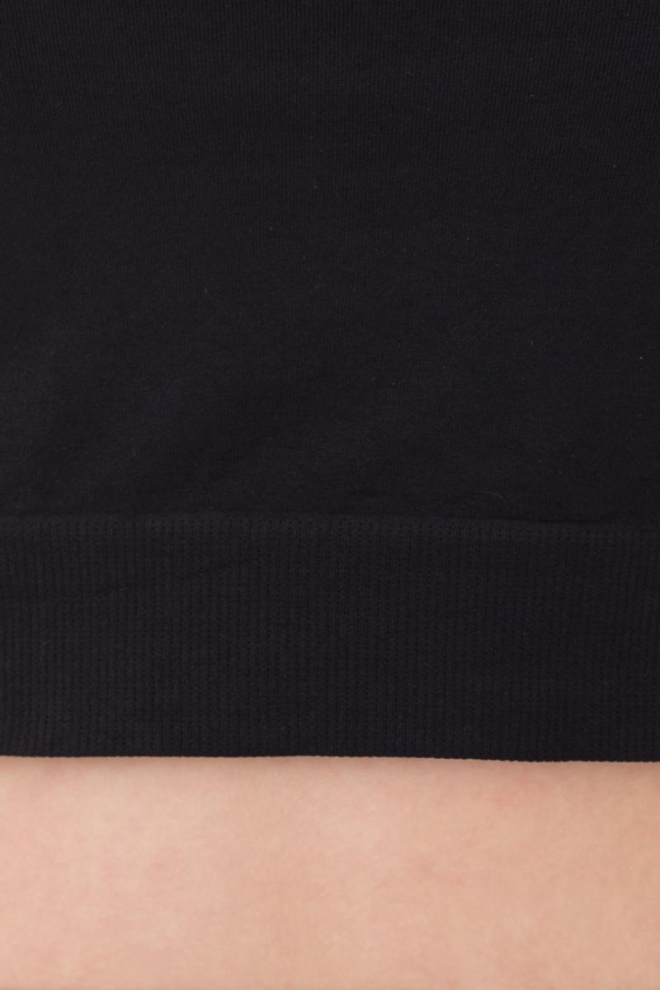 Nahtloses Top mit kurzen Ärmeln CROP T-SHIRT (nero)